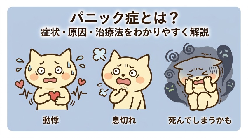 パニック発作のイラスト